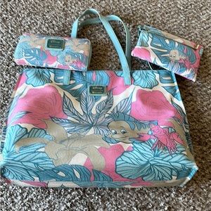 🧜‍♀️🐠🌒🌕🌒💫Disney loungefly, leather bag & wallet